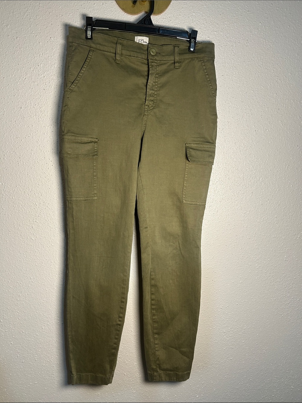 J. Crew Olive Green Cargo Stretch Woman’s Pants Size 28